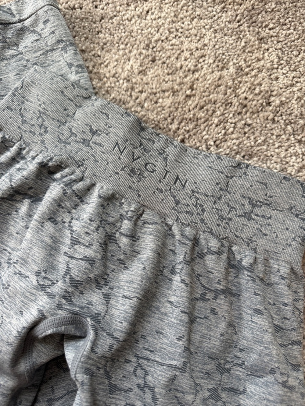 NVGTN Gray Marbled LEGGINGS - Picture 6 of 6